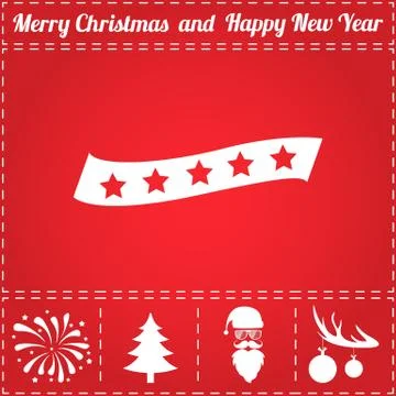 Ribbon Icon Vector Stock Illustration