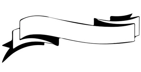 Ribbon icon on white background Stock Illustration