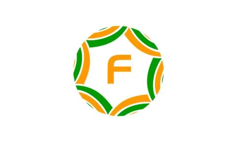 Ribbon Infinite Initial F Stock Illustration