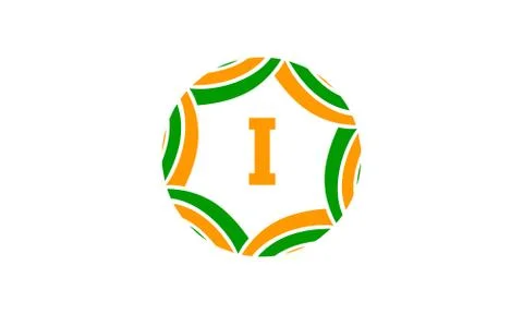 Ribbon Infinite Initial I Stock Illustration