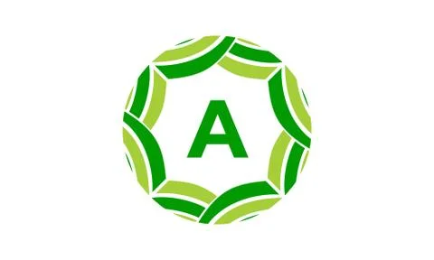 Ribbon Infinite Initial A Stock Illustration