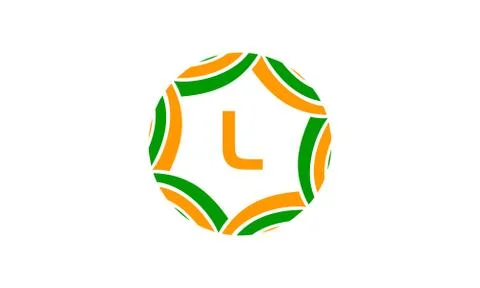 Ribbon Infinite Initial L Stock Illustration