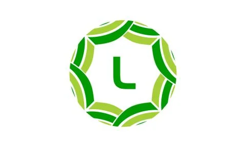 Ribbon Infinite Initial L Stock Illustration