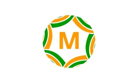 Ribbon Infinite Initial M Stock Illustration