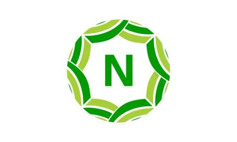 Ribbon Infinite Initial N Stock-Illustration