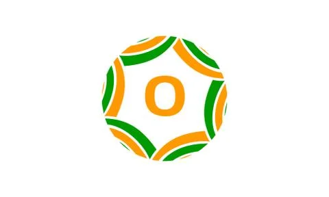 Ribbon Infinite Initial O Stock Illustration
