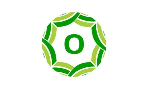 Ribbon Infinite Initial O Stock Illustration
