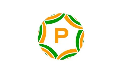Ribbon Infinite Initial P Stock Illustration
