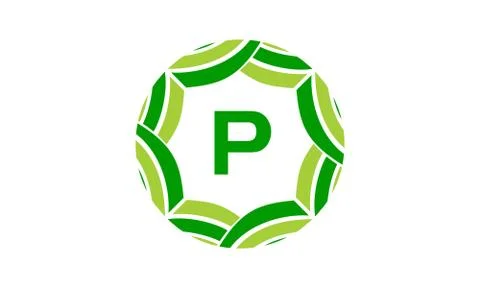 Ribbon Infinite Initial P Stock Illustration