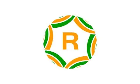 Ribbon Infinite Initial R Stock Illustration