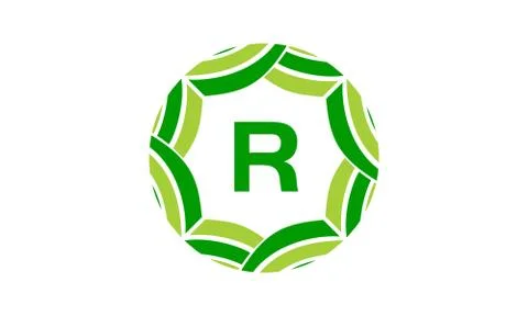 Ribbon Infinite Initial R Stock Illustration