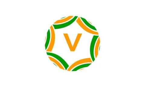 Ribbon Infinite Initial V Stock Illustration