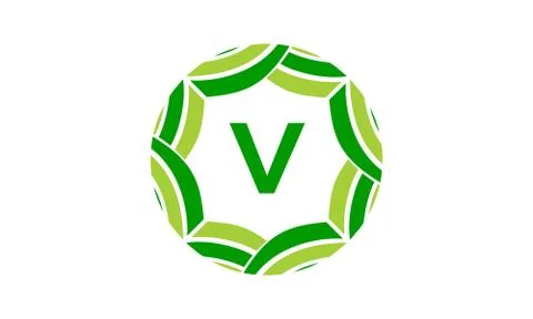 Ribbon Infinite Initial V Stock Illustration