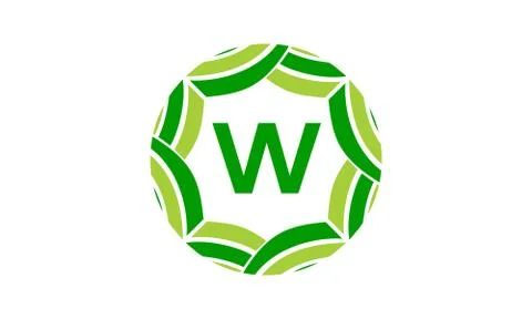 Ribbon Infinite Initial W Stock Illustration
