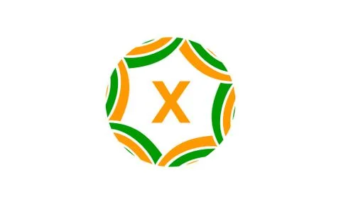 Ribbon Infinite Initial X Stock Illustration