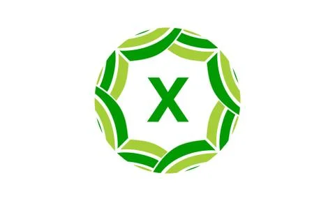 Ribbon Infinite Initial X Stock Illustration