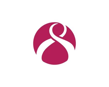 Ribbon logo template Stock Illustration