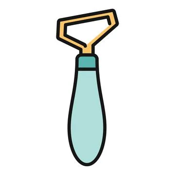 Ribbon loop tool for ceramics and clay sculpting イラスト素材