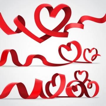 Ribbon of love Stock Illustration