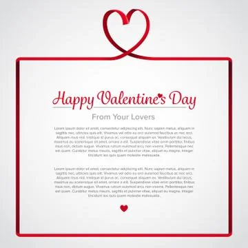 Ribbon of love Stock Illustration
