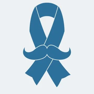 Ribbon with mustache Stock Illustration