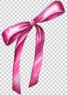 Ribbon pink Stock Illustration