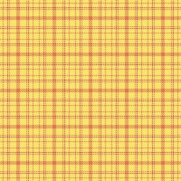 Ribbon plaid pattern seamless, premium check textile fabric. Daisy tartan v.. Stock Illustration