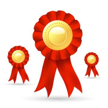 Ribbon prize Stock Illustration