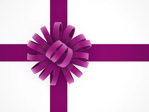 Ribbon rendered isolated on white background Stock Illustration