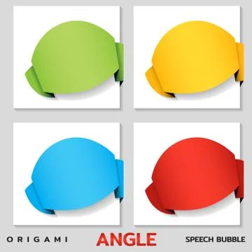 Ribbon rounded angle banners. Catalog price tag template. Color stickers. Vector Stock-Illustration
