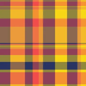 Ribbon seamless fabric pattern, back to school plaid texture vector. Picnic.. Stock Illustration