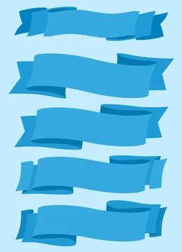 Ribbon set collection Stock Illustration