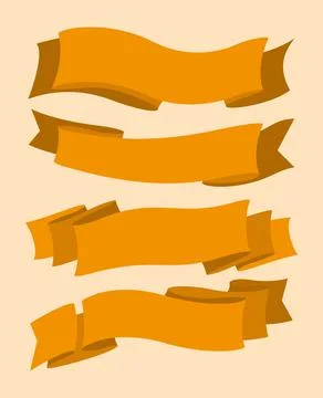 Ribbon set collection Stock Illustration