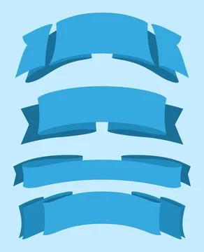 Ribbon set collection Stock Illustration