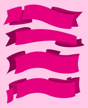 Ribbon set collection Stock Illustration