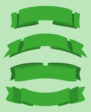 Ribbon set collection Stock Illustration