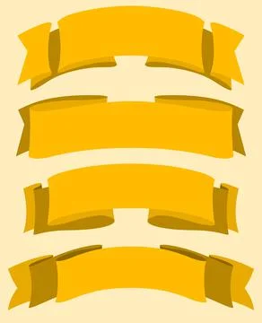 Ribbon set collection Stock Illustration