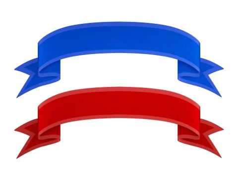 Ribbon set Stock Illustration