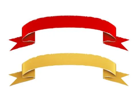 Ribbon set Stock Illustration