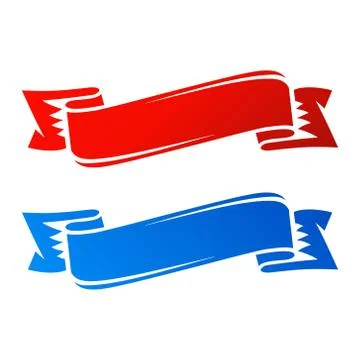 Ribbon set Stock Illustration