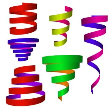 Ribbon set Stock Illustration