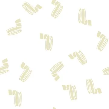 Ribbon silk glyph seamless pattern Stock Illustration