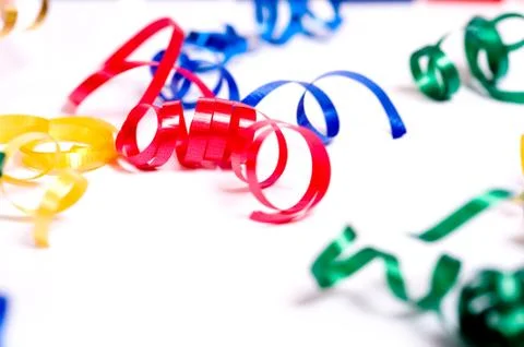 Ribbon streamers Stock Photos