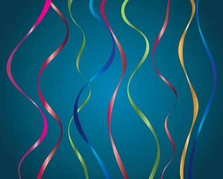 Ribbon streamers set Stock Illustration