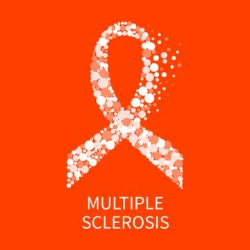 Ribbon as a symbol of multiple sclerosis Stock Illustration