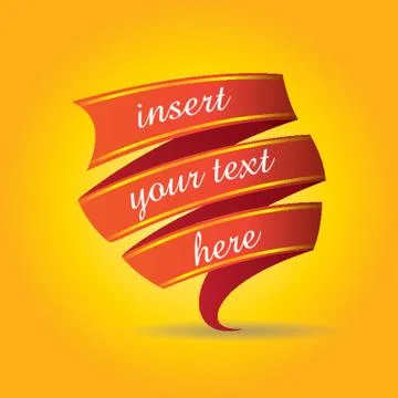 Ribbon Template Stock-Illustration