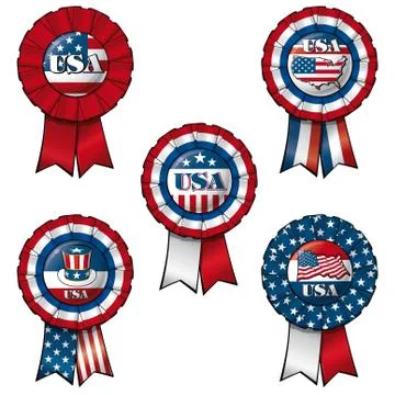 Ribbon usa Stock Illustration