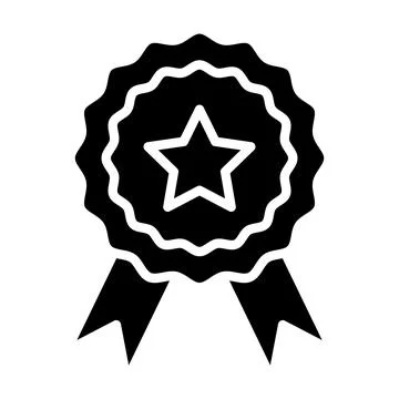 Ribbon Vector Icon Design Illustration Illustrazione stock