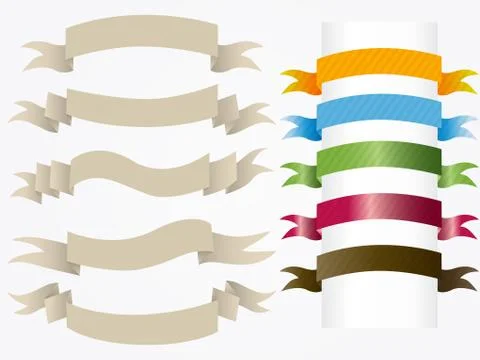 Ribbon vector Stock Illustration