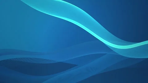 Ribbon wave patterns shift and drift in a seamless loop Stock Footage 340957640